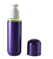 Fournisseur en gros de flacons pompe cosmétiques en ABS électroplaqué argenté de 30 ml, 50 ml, 100 ml, 120 ml, avec récipient intérieur rechargeable en PP pour soins de la peau