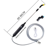 Pulvérisateur de jardin électrique portable F54 avec tuyau de 2 m pour arroser les fleurs, pistolet de pulvérisation de jardin extérieur, produit ménager