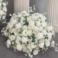 Fleurs artificielles personnalisées en forme de boule pour centres de table de mariage, fournitures de décoration