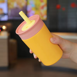 Custom logo 360ml Insulated Stainless Steel Tumbler <b>with</b> Leak Proof Flexible <b>Straw</b> Kids Travel Water Bottle for Back to School - Product Image 5