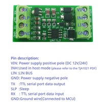 LINTTL3 LIN 2.1/SAE J2602 Transceptor Controlador de Protocolo Maestro-Esclavo de Bus 20Kbps UART TTL232 RS485 Analizador de Datos K-line CAN