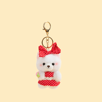 Porte-clés en peluche mini-animaux mignons en gros, pingouin kawaii, poupée en peluche, breloque de sac, petit pendentif en peluche, cadeau d'anniversaire pour enfants