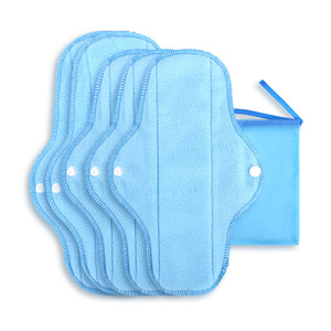 Serviettes hygiéniques réutilisables en coton ultra-fines, respirantes, ailées, haute absorption, pour la nuit, lot de 6 pièces, <span class=keywords><strong>prix</strong></span> usine Afrique - Product Image 3