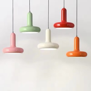 Lampada a Sospensione Moderna in Vetro Bianco e <span class=keywords><strong>Arancione</strong></span>, <span class=keywords><strong>Lampadario</strong></span> Decorativo per Cucina, Soggiorno e Interni - Product Image 2