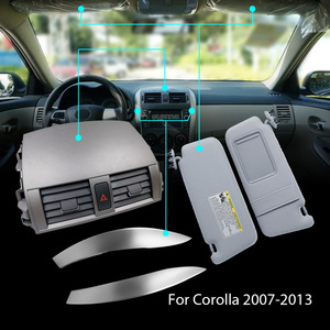 แผ่นบังแดดในรถยนต์พร้อมกระจกแต่งหน้าสำหรับโตโยต้า โคโรลล่า ปี 2007-2013 ติดตั้งบนหลังคาแบบยึดด้วยสกรู - Product Image 4