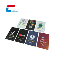 Tarjeta NFC de PVC con Impresión Personalizada a Precio de Fábrica, Código QR Único para Redes Sociales como Instagram, Facebook y TikTok