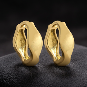 Wholesale 14K 18K 24K Gold <b>Filled</b> Custom Hoop Earrings Fashion Hoop Earrings Gold Plated Classic Style Hoop Earrings for Women - Product Image 3