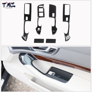 Carbon Fiber Style Complete Interieur Trim Decor Accessoires Kit Compatibel met Versnellingspookpaneel Afdekking voor Audi A6 C6 2005-2011 LHD - Product Image 4