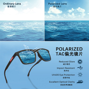 Gafas de Sol Polarizadas Matlrxs, Rectangulares, Montura Completa, UV400, para Hombre, Moda, Conducción - Product Image 3