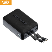Neue Mini-Powerbank 30000 mAh Schlanke Tragbare Powerbanks USB-C Typ-C Kabel Externe Batterie Powerbanks 30000mAh Outdoor