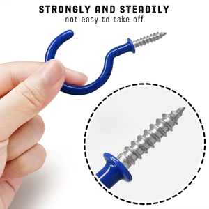 FineGood <span class=keywords><strong>Crochet</strong></span> pour tasse de 2.9 pouces <span class=keywords><strong>Crochet</strong></span> de plafond <span class=keywords><strong>Crochet</strong></span> à <span class=keywords><strong>visser</strong></span> revêtu de vinyle intérieur et extérieur pour diverses utilisations - Product Image 4