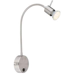 Applique da parete con interruttore, 1xgu10, 35w, 230v, metallo, ideale per l'illuminazione in case e uffici. - Product Image 1