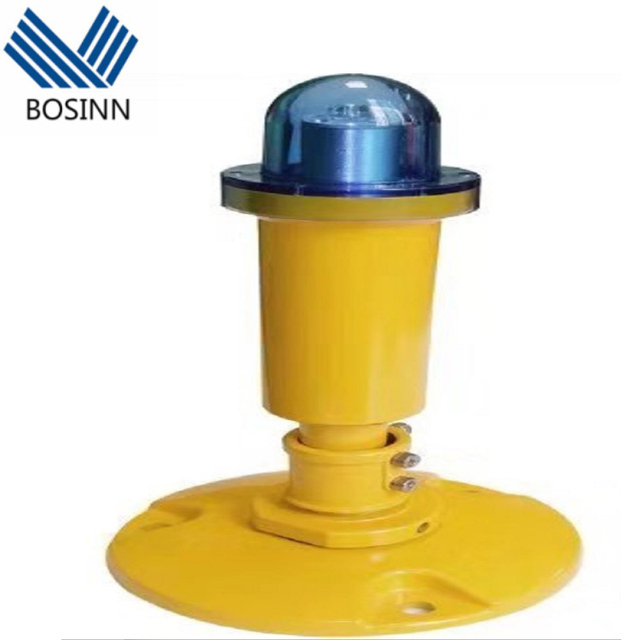 Portable Rechargeable Solar Helipad Lamp Airport Runway Vertical Boundary Flicker Flash Lights Aviation Obstruction Lighting