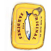 Pochette de maquillage sardine avec logo personnalisé brodé sac de rangement cosmétique en cuir PU avec fermeture éclair
