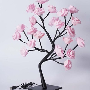 Trang chủ tiệc Giáng sinh đám cưới phòng ngủ trang trí quà tặng 24 Led hoa hồng đèn cây USB Đèn bàn Cổ Tích lá phong ánh sáng ban đêm - Product Image 6