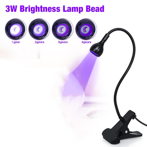 LED UV Light Drying Gel Nail Polish Clip-On Flexible <b>Desk</b> <b>Mini</b> USB 3W Portable Nail Dryer Manicure Salon Tools - Product Image 4