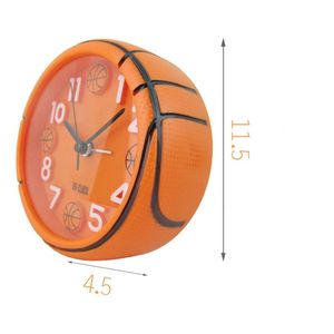 Horloge numérique créative 3D de basket-ball de sport de football, horloge de table d'affichage d'aiguille de motivité de quartz, cadeau pour décor de chambre d'enfants d'étudiants - Product Image 4