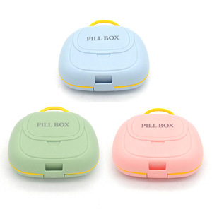 Portable Mini Pill <b>Box</b> With Compartments Airtight Moisture Proof For Medicine <b>Storage</b> Pink <b>Blue</b> Green - Product Image 5