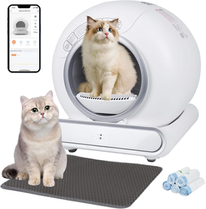 Intelligente selbst reinigende Katzen toilette Automatische Kunststoff runde automatische Toiletten katzenstreu Automatische Box - Product Image 2