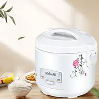cylinder flower rice cooker king white