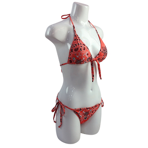 Venta <span class=keywords><strong>al</strong></span> por mayor dulce Sexy estampado <span class=keywords><strong>de</strong></span> Bandana <span class=keywords><strong>de</strong></span> nudo <span class=keywords><strong>de</strong></span> corbata y <span class=keywords><strong>lado</strong></span> Bikini <span class=keywords><strong>de</strong></span> triángulo para señorita - Product Image 2