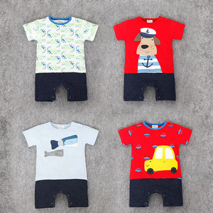 Boutique en ligne, vente en gros de combinaisons pour bébé garçon, couleur unie, motif mignon, provenant de Chine - Product Image 1