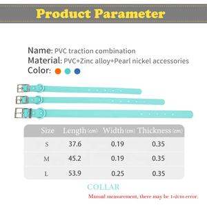 Ensemble de laisse de collier de chien imperméable en PVC, écologique, Durable et confortable, offre spéciale, <span class=keywords><strong>2022</strong></span> - Product Image 2
