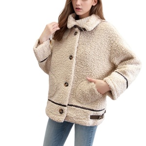 Nouveau style – Manteau chaud en polaire uni grande taille avec boutons pour femme – Tendance - Product Image 1
