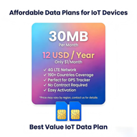 Tarjeta SIM IoT Global con Cobertura de Red Mundial, Tarjeta SIM de Datos M2M para Dispositivos de Rastreo GPS y Equipos Inteligentes