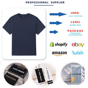 تي شيرت رجالي عالي الجودة فاخر مخصص ثقيل من القطن تي شيرت كبير الحجم برقبة وهمية فارغة للوزن الثقيل كبير الحجم - Product Image 6