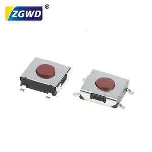 6.2*6.2mm bề mặt gắn kết Tactile Microswitch nút 5-Pin loạt màu đỏ dọc <span class=keywords><strong>micro</strong></span>-phong trào Microswitch nút công tắc - Product Image 3