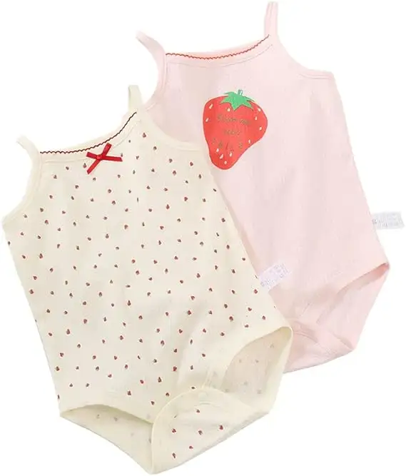 Cute Strawberries and Polka Dots Japanese Design Baby Girl's Romper Made from 100% Cotton with High Quality Suit for Summer Use