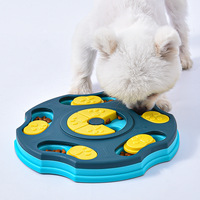 Jouet de puzzle pour chien en plastique, bol anti-étouffement pour l'alimentation lente, fournitures pour animaux de compagnie