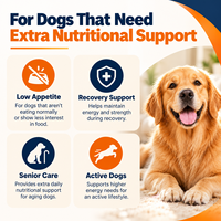 Gel Nutrisi Tinggi Kalori untuk Anjing dengan Minyak Salmon, Vitamin, Mineral, dan Dukungan Energi untuk Anjing Senior Aktif dan Pemilih Makanan, Penggunaan Sehari-hari