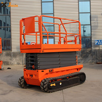 Plateforme élévatrice à ciseaux sur chenilles à levage manuel : performance fiable pour l'inspection industrielle