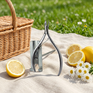 Stainless Steel 7.0mm Wide Jaw Curved Blade Battery Powered Professional Fingernail Cutter <b>Heavy</b> <b>Duty</b> Toenail Clipper Nails - Product Image 1