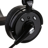 M10 Headset Nirkabel Pengemudi Truk yang Ditingkatkan, Earphone Nirkabel untuk Telepon Kantor, Mikrofon Peredam Kebisingan, Tombol Bisu