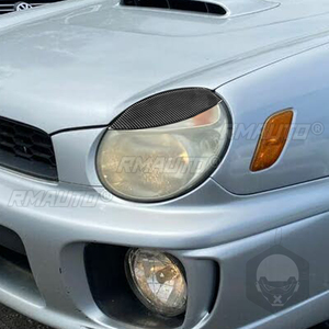 ฝาครอบตกแต่งไฟหน้ารถยนต์คาร์บอนไฟเบอร์ 2 ชิ้น สำหรับ Subaru Impreza WRX STI ปี 2002-2003 สติ๊กเกอร์ติดรถยนต์ ฝาครอบตกแต่งไฟหน้า - Product Image 5