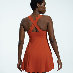 Robe de <span class=keywords><strong>tennis</strong></span> tout-en-un pour <span class=keywords><strong>femme</strong></span> avec short intégré, <span class=keywords><strong>tenue</strong></span> de <span class=keywords><strong>tennis</strong></span> pour <span class=keywords><strong>femme</strong></span>, jupe de golf - Product Image 5