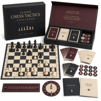 Jeu de société d'entraînement aux tactiques d'échecs personnalisé avec cartes tactiques OEM ODM pour les clubs