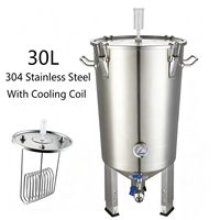 Fermenteur en acier inoxydable 304 de 30, 60, 100 litres / Réservoirs de fermentation / Équipement de brassage pour brasseur amateur / Fermenteur conique