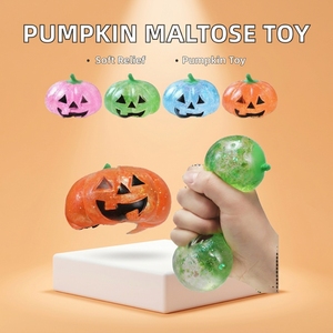 Nouveau jouet anti-stress en forme de citrouille en TPR pour Halloween - Super doux, unisexe, pour enfants et adultes, format de poche, thérapeutique - Product Image 2