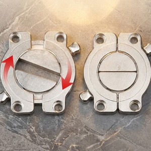 Conector de aleación de zinc para escritorio, unión metálica para mesas, accesorio de ferretería duradero para ensamblaje de tableros de madera - Product Image 2