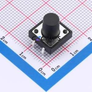 TC-1212DR-11.0H-250 Tactile Switch Through hole Component (THT),12x12mm Switch 12mm 12mm 11mm - Product Image 1