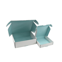 Boîte postale en carton ondulé pliable kraft personnalisable pour emballage d'expédition emballage cadeau chaussettes gaufrage stratification mate