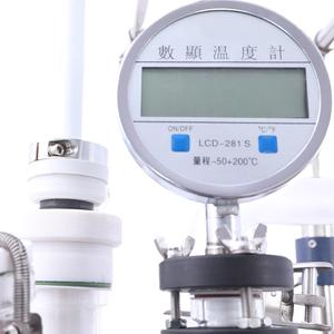 Biorreactor automático de 10L, reactor de vidrio de una sola capa, destilación por reflux, recipiente de presión digital, motor de bomba. - Product Image 6