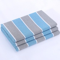 Ensemble de draps de lit doubles extra larges en coton épais et tissu grossier pour dortoir étudiant Serviette de plage deux pièces trois pièces