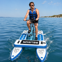 Vélo aquatique gonflable à prix d'usine en gros, pédalo individuel durable pour le tourisme et les centres de villégiature