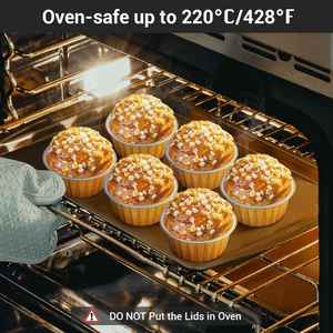 8 oz 200ml Aluminum <b>Foil</b> Disposable Baking Cups with Plastic Lids Recyclable Food Grade (Gold Silver) - Product Image 3