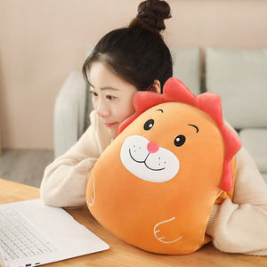 2022 yeni karikatür el ısıtıcı yastık battaniye doldurulmuş oyuncaklar peluş oyuncaklar sıcak oyuncaklar renkli yastık - Product Image 5